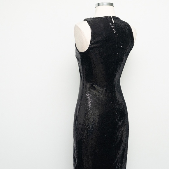 MICHAEL Michael Kors. Solid Sequin Midi Dress. - Picture 13 of 14